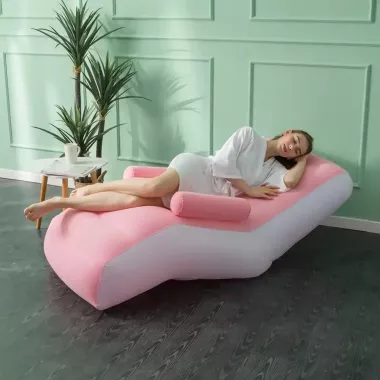 Надувной диван с подлокотниками Inflatable Sofa / Портативное складное кресло для дома, дачи, туризма и отдыха, 140х85х80 см Надувной диван с подлокотниками Inflatable Sofa / Портативное складное кресло для дома, дачи, туризма и отдыха, 140х85х80 см