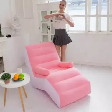 Надувной диван с подлокотниками Inflatable Sofa / Портативное складное кресло для дома, дачи, туризма и отдыха, 140х85х80 см Надувной диван с подлокотниками Inflatable Sofa / Портативное складное кресло для дома, дачи, туризма и отдыха, 140х85х80 см