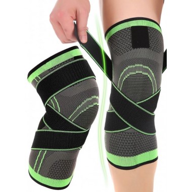 Наколенник Бандаж коленного сустава Knee Support Copper Черно-зелёный фиксатор колена Компрессионный от травм растяжений Наколенник Бандаж коленного сустава Knee Support Copper Черно-зелёный фиксатор колена Компрессионный от травм растяжений
