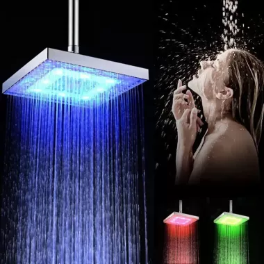 Насадка для душа с LED подсветкой RGB LED SHOWER Светодиодная Лейка Насадка для душа с LED подсветкой RGB LED SHOWER Светодиодная Лейка