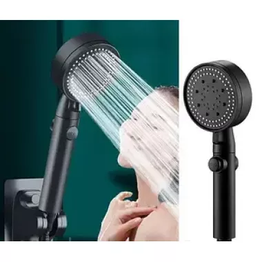 Насадка лейка для душа высокого давления 4 режима с кнопкой включения SHOWER AA1-4