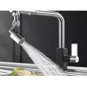 Насадка на кран Water для смесителя. Аэратор поворотная головка на 720 градусов с 2 режимами изогнутый вращающийся