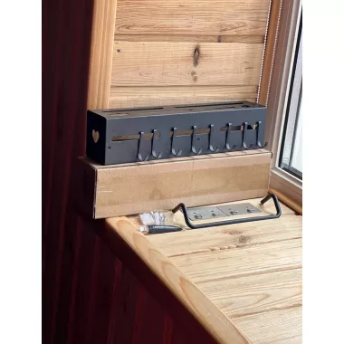 Настенная многофункциональная стойка для хранения кухонных принадлежностей 30 см