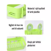 Настінна підставка для мила губки шампуні на присосках LY-571