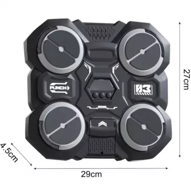 Настенный боксерский тренажер / музыкальная машина-тренажер с подсветкой (4 цели) + перчатки