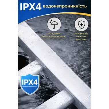 Электрический настенный полотенцесушитель + полка  GN-7402-W