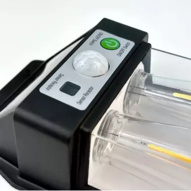 Настенный уличный светильник с солнечной панелью, фонарь с датчиком на движение SOLAR WALL LAMP YX-777 Black Настенный уличный светильник с солнечной панелью, фонарь с датчиком на движение SOLAR WALL LAMP YX-777 Black