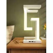 Настільна лампа SHS 2238 світлодіодна з 2*USB та бездротовою зарядкою 10W