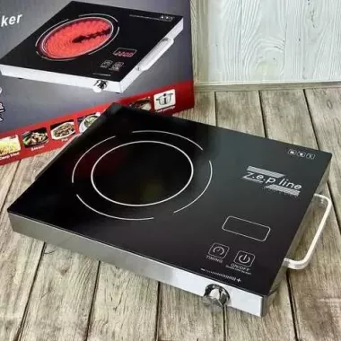Настольная плита электрическая сенсорная инфракрасная одноконфорочная Zepline ZP-061 2200 Вт Настольная плита электрическая сенсорная инфракрасная одноконфорочная Zepline ZP-061 2200 Вт