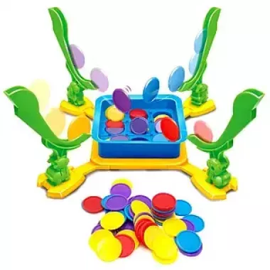 Настольная игра для семьи, 52 фишки Tic Tac & Stack / Детская игра интерактивная