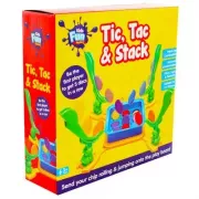 Настольная игра для семьи, 52 фишки Tic Tac & Stack / Детская игра интерактивная