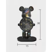 Настольные Часы Фигурка Медведь Bearbrick Космические 30 см