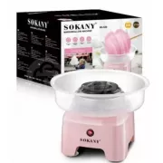 Аппарат для производства сахарной ваты Sokany 500W SK-520 розовый