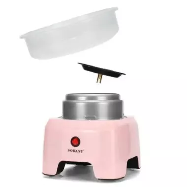 Аппарат для производства сахарной ваты Sokany 500W SK-520 розовый