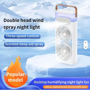 Настольный вентилятор-увлажнитель с 3 режимами тумана и водяным охлаждением и 180 LY-938