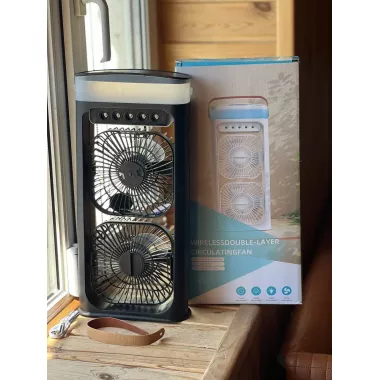 Настольный вентилятор-увлажнитель с 3 режимами тумана и водяным охлаждением и 180 LY-938