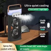 Настольный вентилятор-увлажнитель с 3 режимами тумана и водяным охлаждением и 180 LY-938