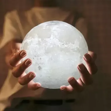 Настольный светильник луна Magic 3D Moon Light От Аккумулятора