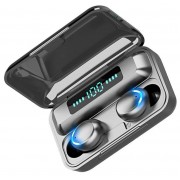 Наушники F9 TWS V5.0 Беспроводные сенсорные Bluetooth с индикатором заряда водонепроницаемые черные (NB-1)