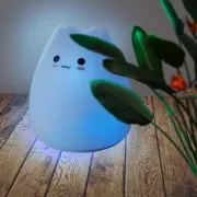 Сенсорный силиконовый Led светильник-ночник Котик