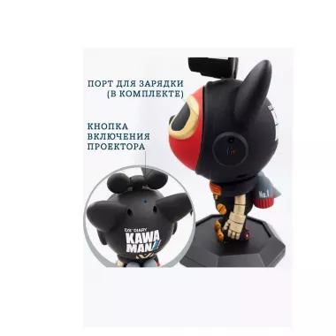 Нічник проектор зіркове небо CASTLELADY собака сіра космонавт ROBOT DOG