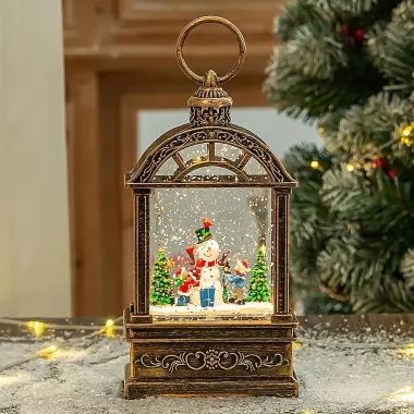 Новогодний декоративный ночник «Санта на олене»