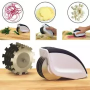 Ніж для нарізки 3 в 1 Rolling Mincer w-53 та Tenderizer з часниковим пресом овочерізка