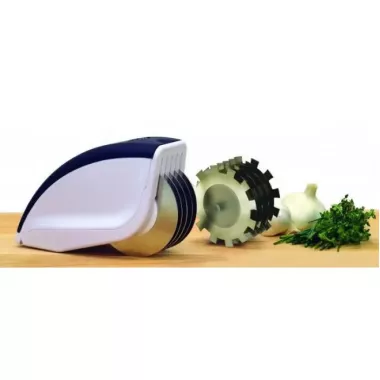 Нож для нарезки 3 в 1 Rolling Mincer w-53 и Tenderizer с чесночным прессом овощерезка