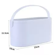 Органайзер корзинка бокс емкость настольная для косметики с зеркалом подсветкой от USB