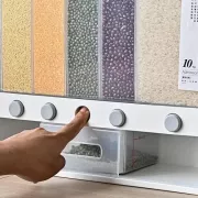 Органайзер на 6 секций для сыпучих продуктов Assorted Grain Rice Bucket Диспенсер для круп, дозатор для сахара