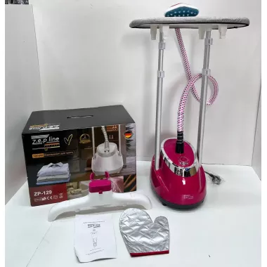 Красный Отпариватель вертикальный для одежды со стойкой Zepline ZP-129 3000W