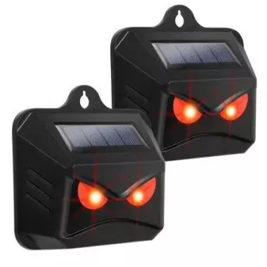 Отпугиватели животных Ночная защита BaseTech 2 штуки  Solar Repeller With Flashing
