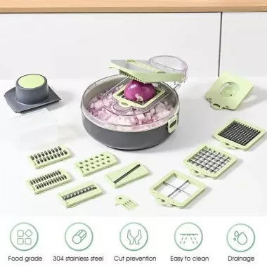 Овощерезка с контейнером Vegetable Cutter 9 в 1