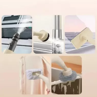 Пароочиститель 1200Вт + 5 насадок, 250мл, от сети / Парогенератор для уборки / Паровой очиститель