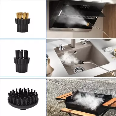 Пароочиститель для уборки дома 2500 Вт с насадками, устройство для дезинфекции 220 В + аксессуары, 1200 мл