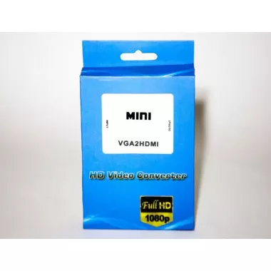 Перехідник VGA на HDMI конвертер для ПК, ноутбука, відео реєстратора адаптер перетворювач з аудіо та зовнішнім живленням HDMI - VGA VGA2HDMI(4272) Перехідник VGA на HDMI конвертер для ПК, ноутбука, відео реєстратора адаптер перетворювач з аудіо та зовнішнім живленням HDMI - VGA VGA2HDMI(4272)