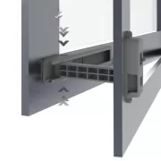 Пластиковый замок для окон, фиксация, стопор безопасности для детей, AND 1-42