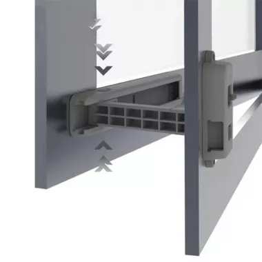 Пластиковый замок для окон, фиксация, стопор безопасности для детей, AND 1-42