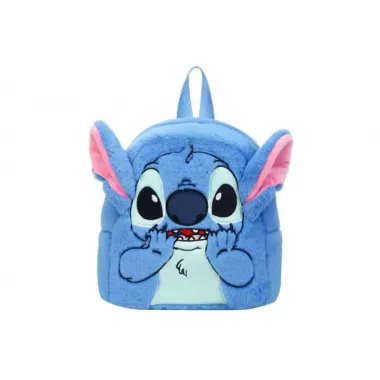 Плюшевый рюкзак Стич Disney Fairy Stitch мягкий детский рюкзак с ушками и мордочкой синий
