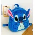 Плюшевый рюкзак Стич Disney Fairy Stitch мягкий детский рюкзак с ушками и мордочкой синий
