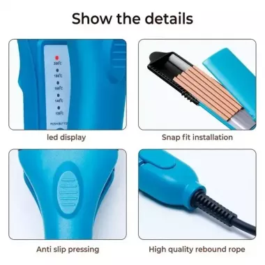 Плойка-выпрямитель для волос со сменными насадками HAIR STYLE XL-619 Утюжок с керамическим покрытием Плойка-выпрямитель для волос со сменными насадками HAIR STYLE XL-619 Утюжок с керамическим покрытием