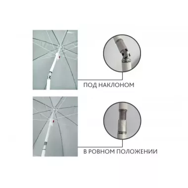 Пляжный зонт с наклоном 2 м Зонт торговый 2 метра с наклоном