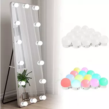 Подсветка для зеркала с пультом регулировкой яркости цвета Vanity Mirror Lights RGB разноцветная