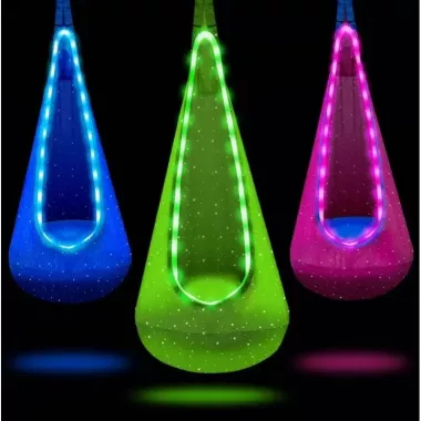 Подвесное кресло-груша с LED подсветкой