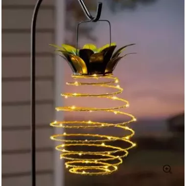 Подвесной светильник на солнечной батарее в виде ананаса Подвесной светильник на солнечной батарее в виде ананаса