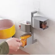 Полка для специй настенный поворотный контейнер полочка для специй подвесные контейнеры для специй и круп