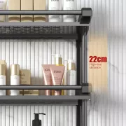 Полка для ванной комнаты с вешалкой для полотенец SKLM-9 40см