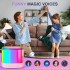 Портативная Bluetooth-колонка T7 с LED подсветкой / Караоке-колонка для детей и взрослых 2 микрофона Портативная Bluetooth-колонка T7 с LED подсветкой / Караоке-колонка для детей и взрослых 2 микрофона