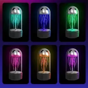 Портативная колонка Bluetooth Медуза с функцией ночника A-Plus на 7 режимов света, объемный звук 360°