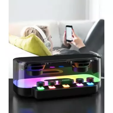Портативна колонка Bluetooth з підсвічуванням RGB  Bluetooth 5.0, Type-C.